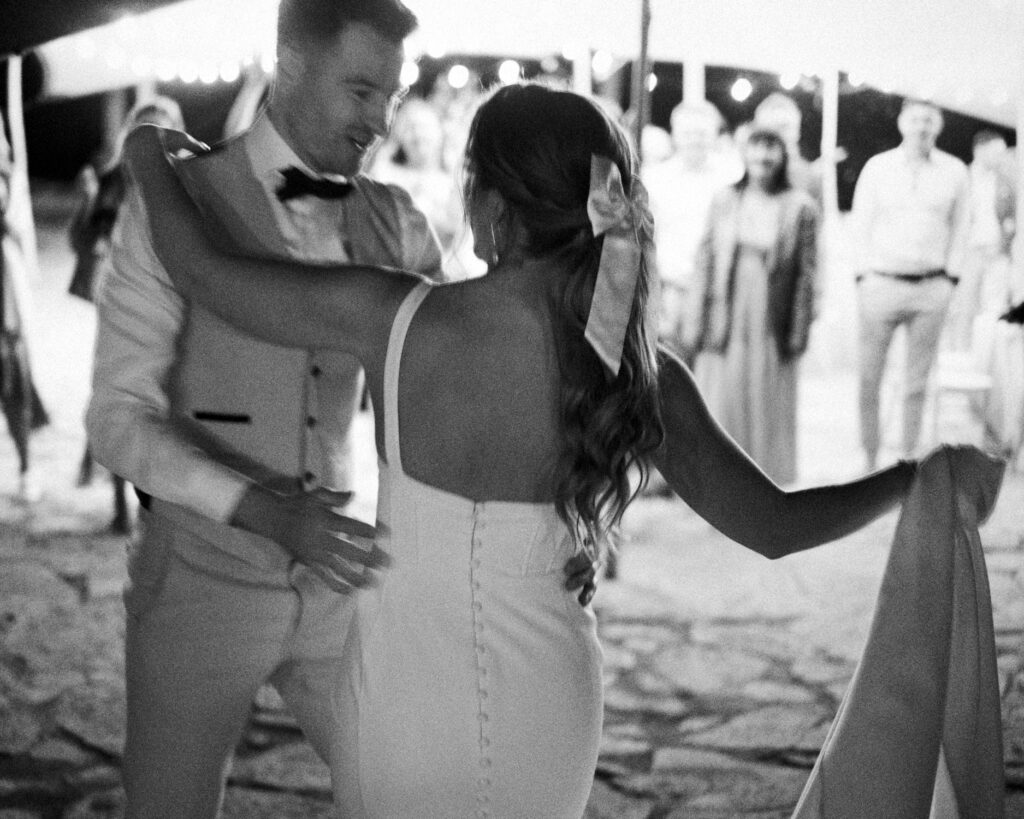 Evening party scene at La Baronia wedding