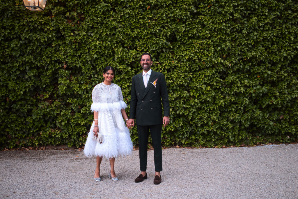 Couple portrait at Castell de Sant Marsal wedding Barcelona