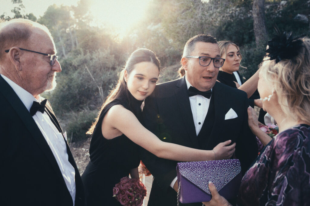 moment during destination wedding at Almiral de la Font