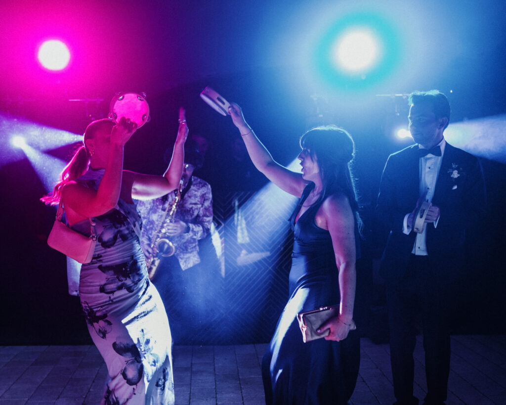 dance floor during wedding in Barcelona