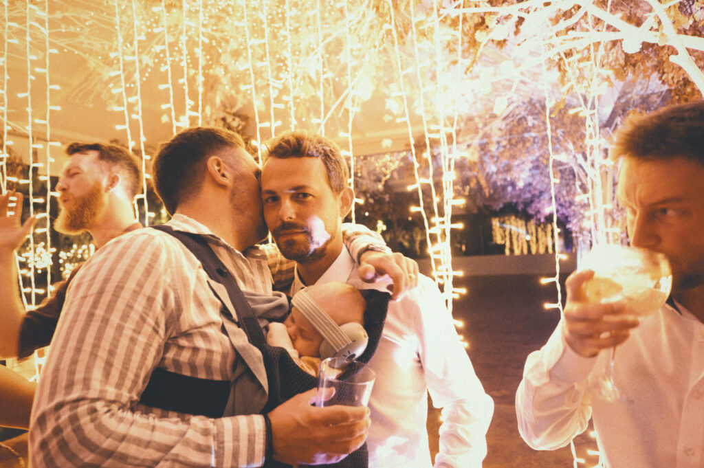 Evening celebration during reception party